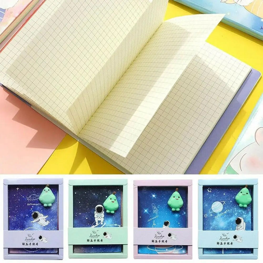 

Kawaii Reduced Pressure Journal Diary Star Clond Cat Paw PU Leather Notebook Decompression Schedule Planner Office Stationery