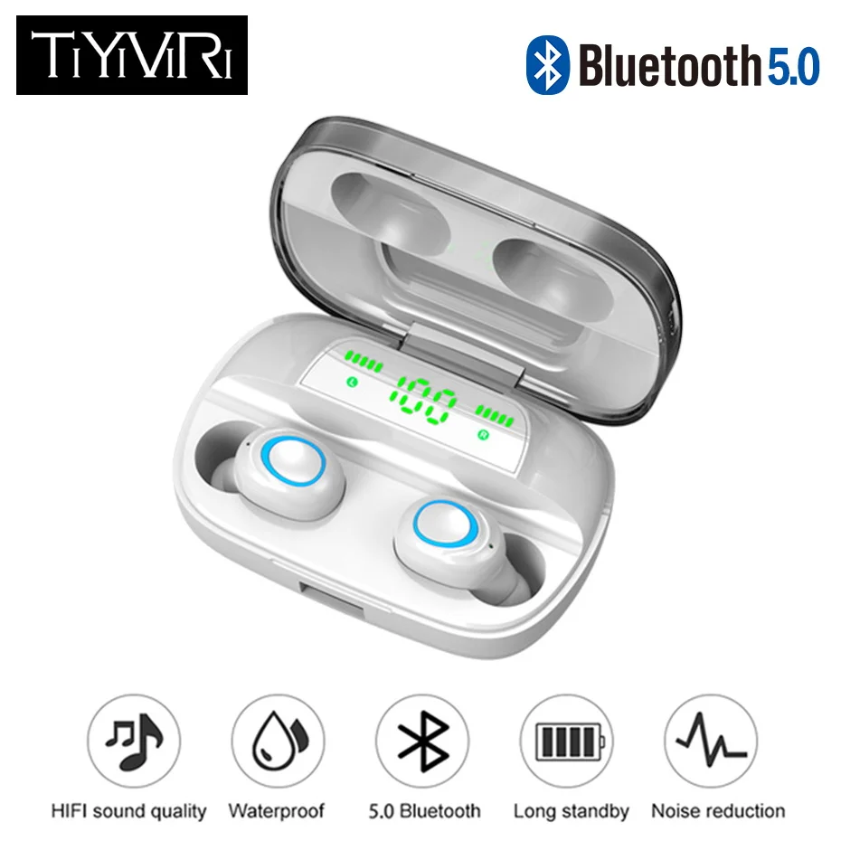 TP02 наушники для телефона беспроводные 5 0 Bluetooth гарнитура Hi Fi стерео мини