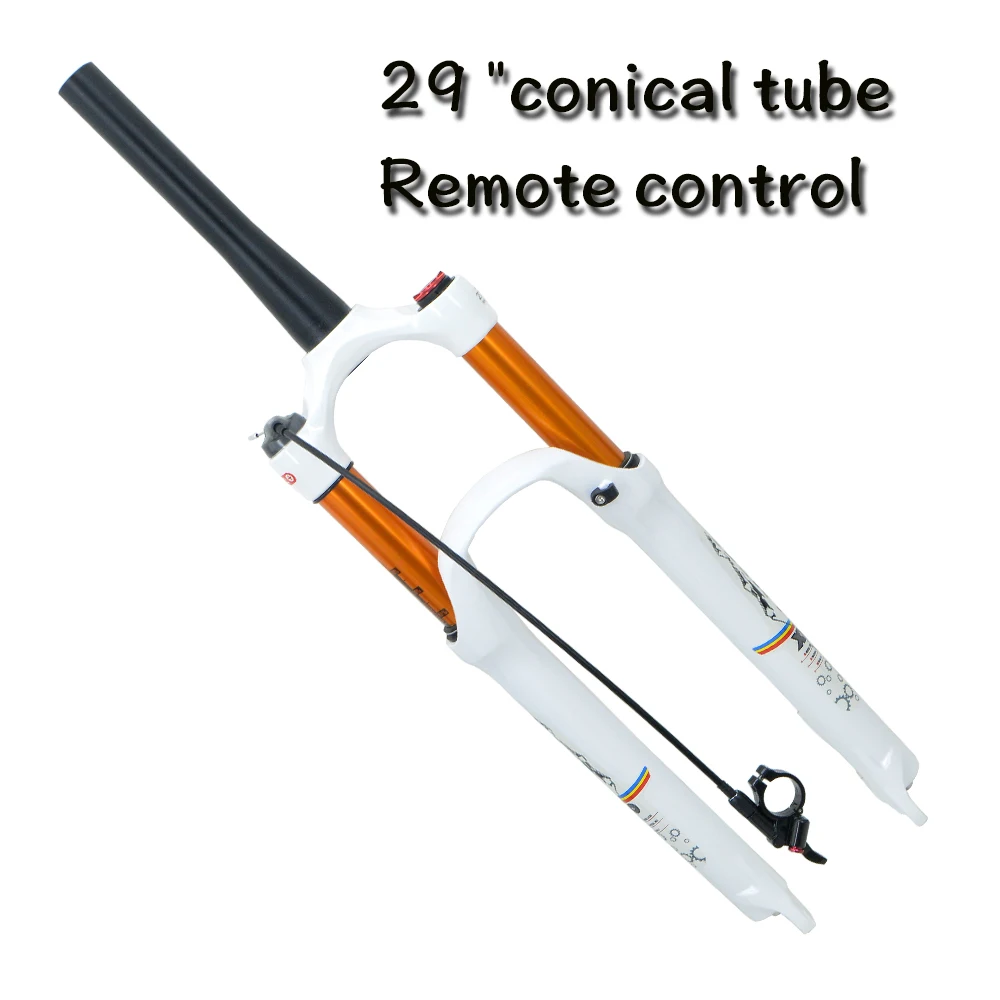 29 conical line LMFCS MTB магниевого сплава велосипед вилка Supension Air 26/27. 32 RL100mm передняя вилка подходит для 5/29 дюймового горного велосипеда conica - Цвет: 29 conical line