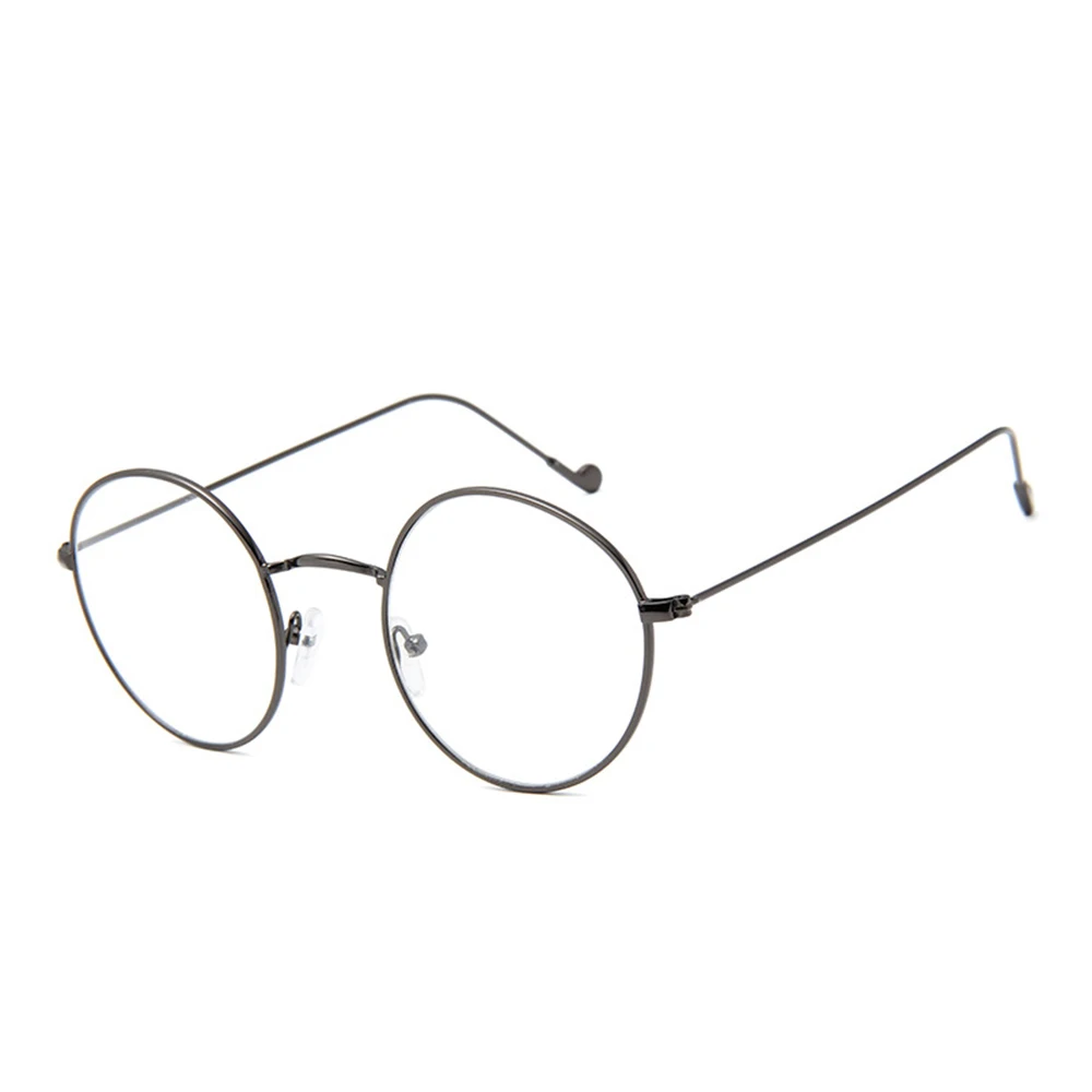 Женские очки в металлической оправе стиле ретро классические винтажные с