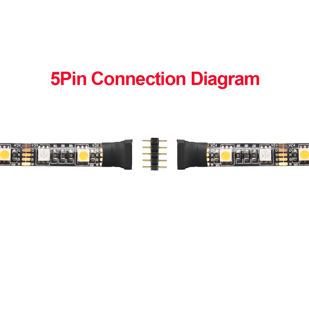 10 шт./лот 5 контактный разъем RGB типа папа для светодиодной ленты RGBW|rgb connector|connectors
