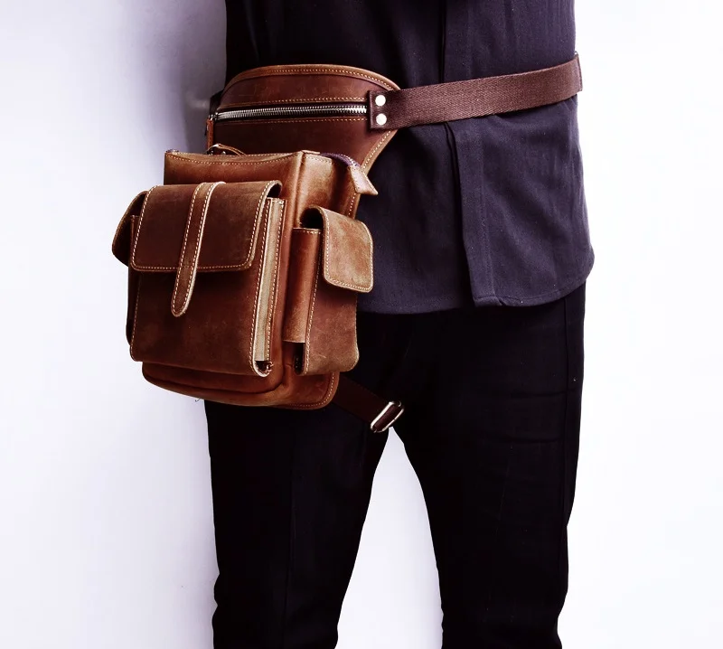 Кожаный винтажный Карманный ремень для косплея рыцаря викинга пирата|Поясные