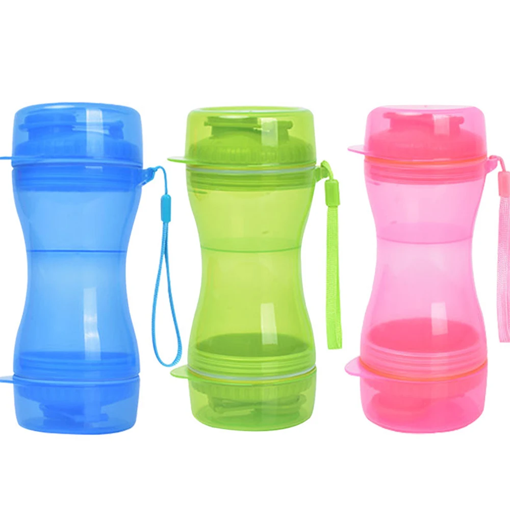 

Portable Pet Dog Water Bottle Outdoor Training Food Storage Bottle PP Dogs Water Dispenser for Large Dogs Pets Accessories Stuff