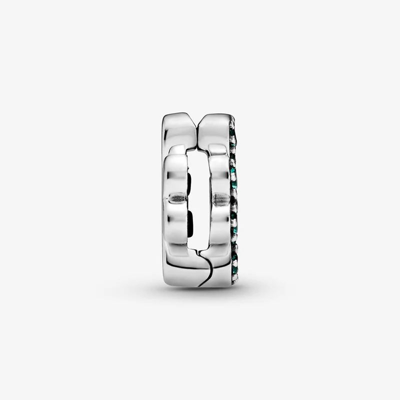 

Garden Collection 925 Sterling Silver Beads Pave Setting Four-Leaf Clip Charms fit Original Pandora Bracelets Women DIY Jewelry