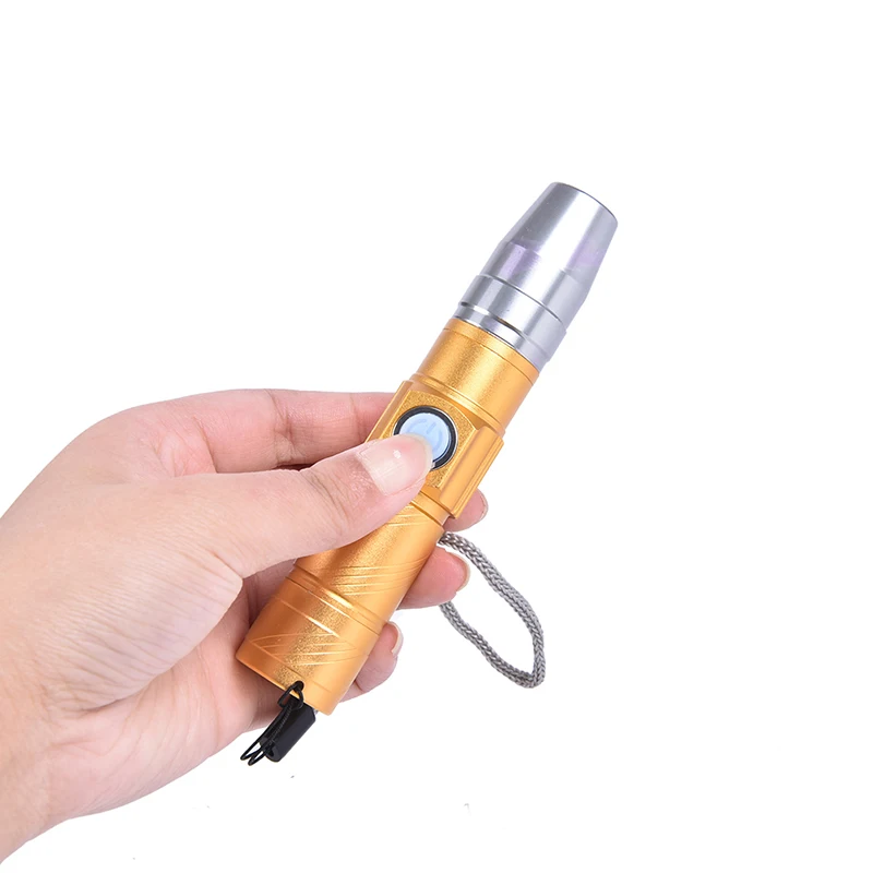 УФ лампа USB перезаряжаемая 3 режима 365нм Ультрафиолетовый Мини светодиодный