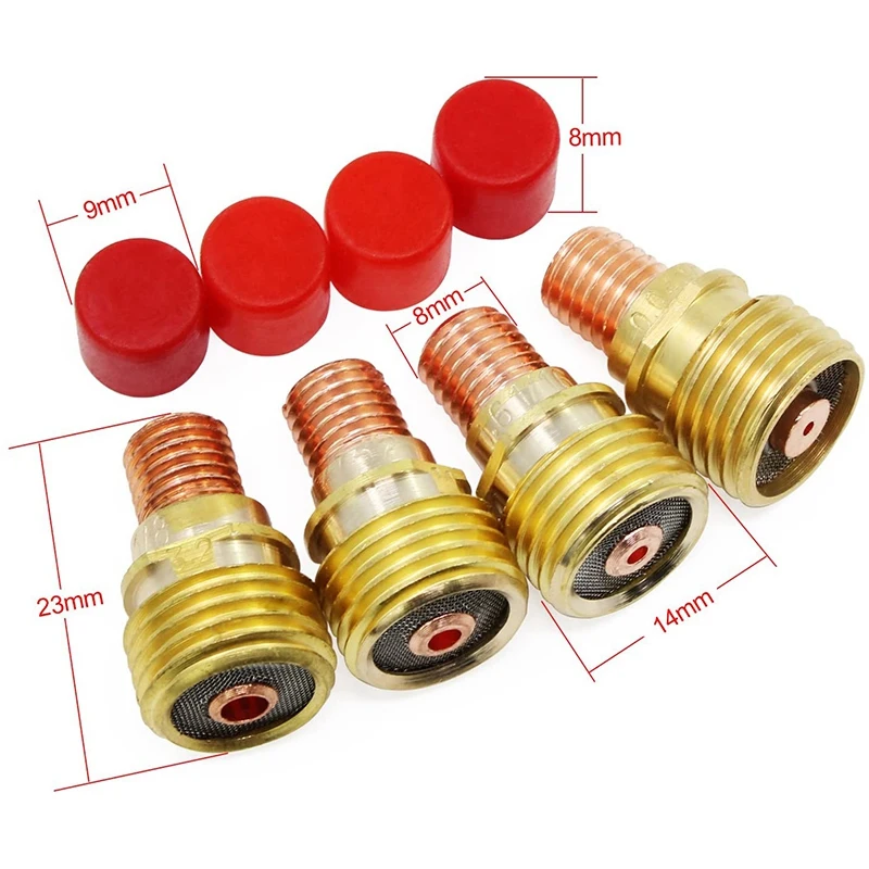 

21Pcs/Set TIG Welding Kit Torch Gas Lens 10 Pyrex Cup Kit for Tig WP-9/20/25 Torch Welding Accessories