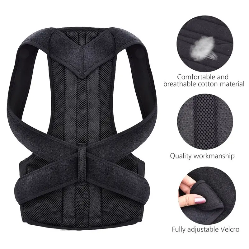 Adjustable Posture Corrector Back Spine Support Shoulder Lumbar Brace Support Corset Adult Humpback Pain Back Belt Dropshipping