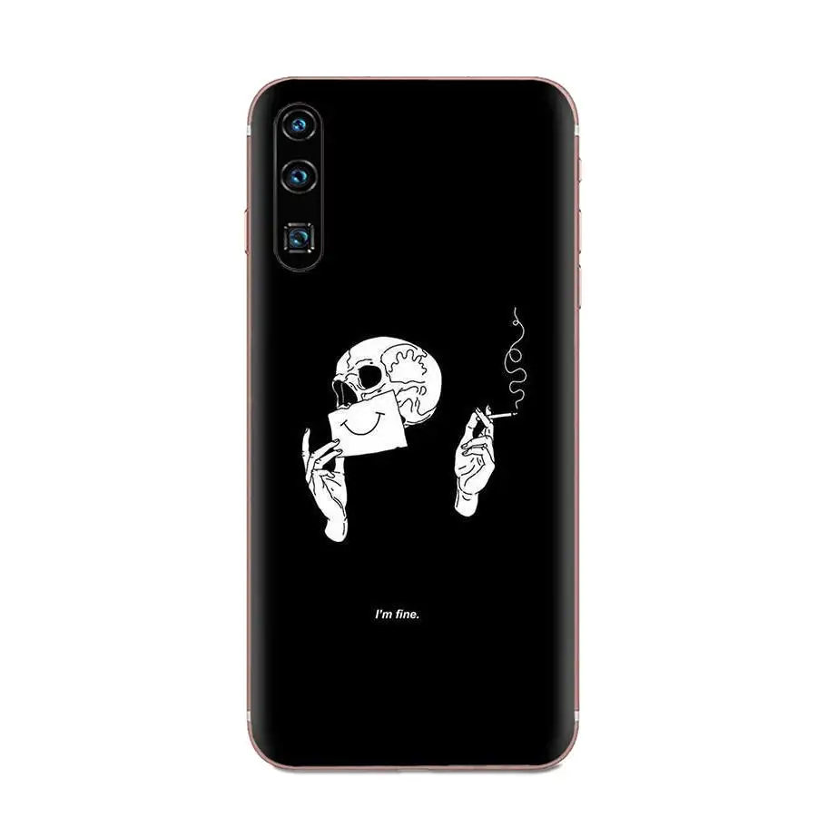 Мягкий чехол Live Love для телефона с скелетом A для Huawei Honor 4C 5A 5C 5X 6 6A 6X 7 7A 7C 7X 8 8C 8S 9 10 10i 20 20i Lite Pro.