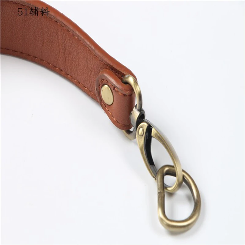 

DIY Bag Strap Handle PU Leather 1PC Bag Belt Replacement Belt clasp Short Shoulder strap handbag bag strap 35CM Replacement Belt