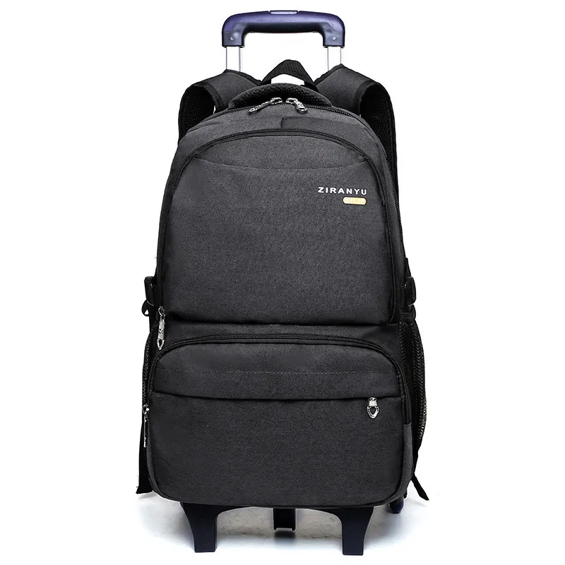 Вместительный школьный рюкзак на плечо, Детский чемодан на колесиках, Дорожная Спортивная школьная сумка