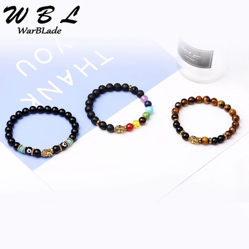 Новый натуральный камень Бусины Браслет из Тигрового Глаза натурального камня