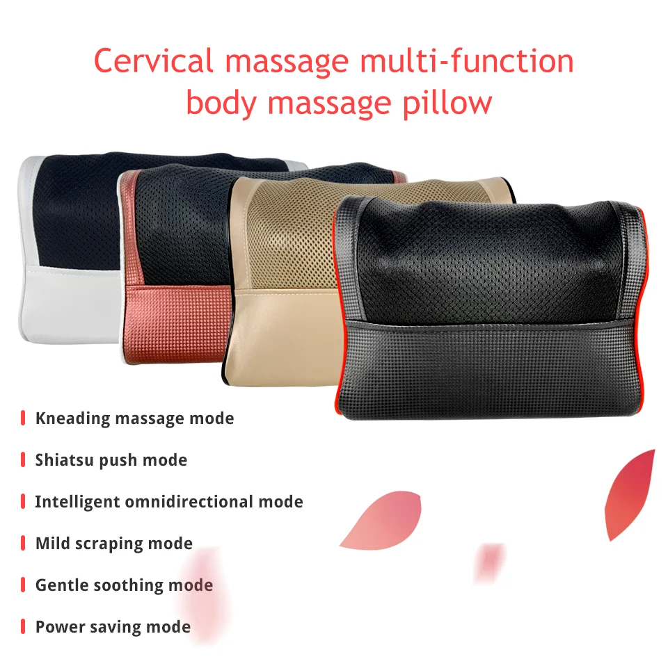 Электрическая подушка для массажа шиацу массажер шеи плеч спины тела с