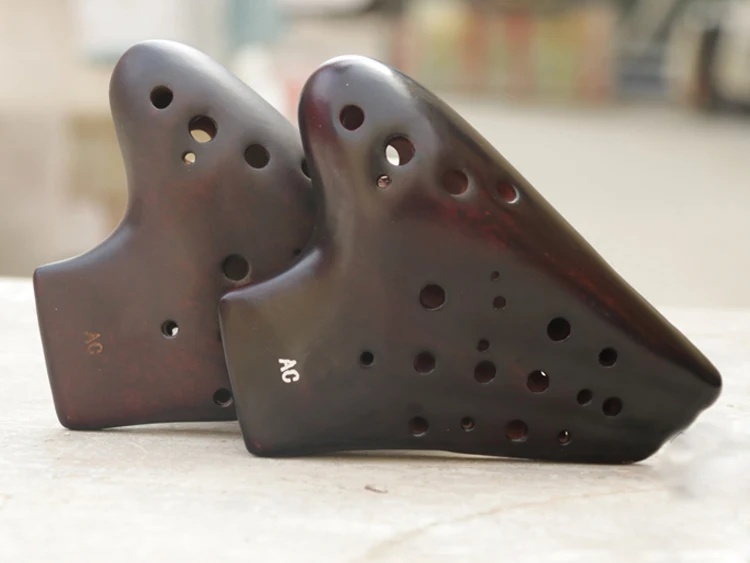 Хорошие звуки три трубки ALTO C Ocarina flute дымчатое горение многокамерная 3-Трубка AC tone