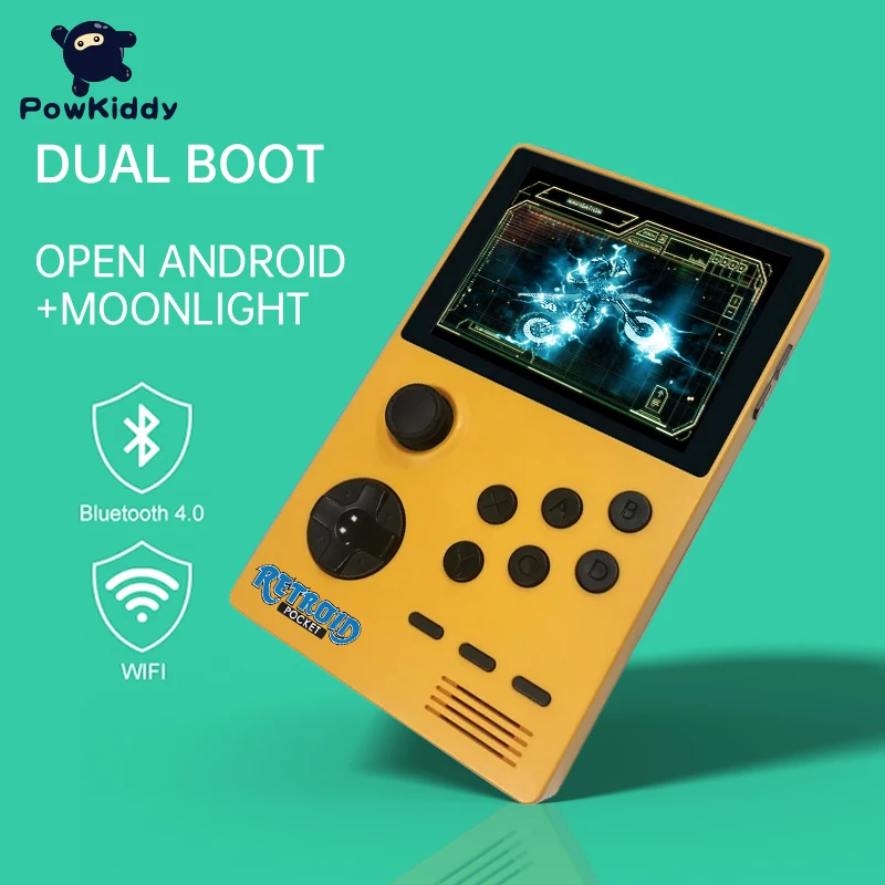 

Карманная игровая ретро-консоль POWKIDDY Retroid Pocket 1, 3,5 дюйма, IPS экран, двойная система Android и Pandora, переключение 3D игр