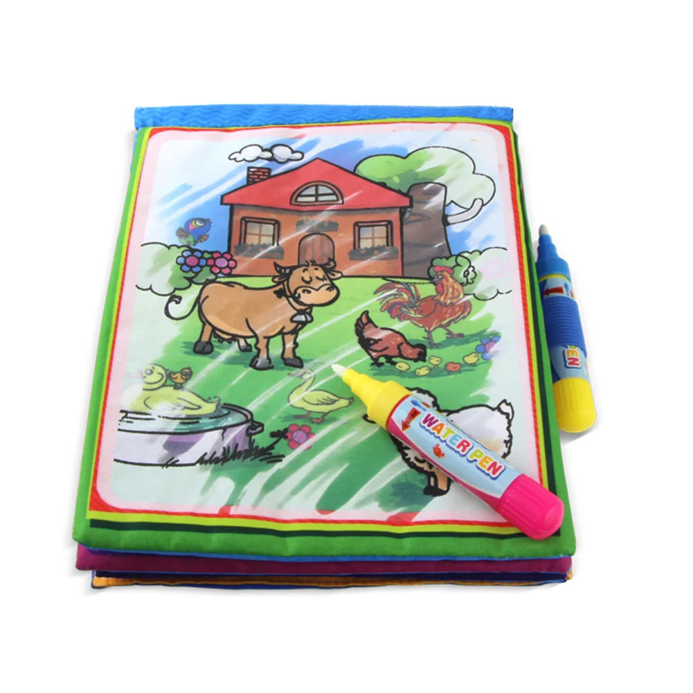 Красочный водный коврик для рисования волшебное водяное перо доска книга