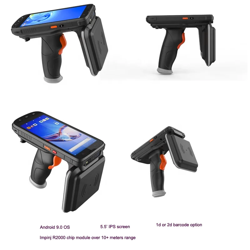 

UHF warehouse rfid system rfid reader r2000 android handheld reader scanner reader android 9.0