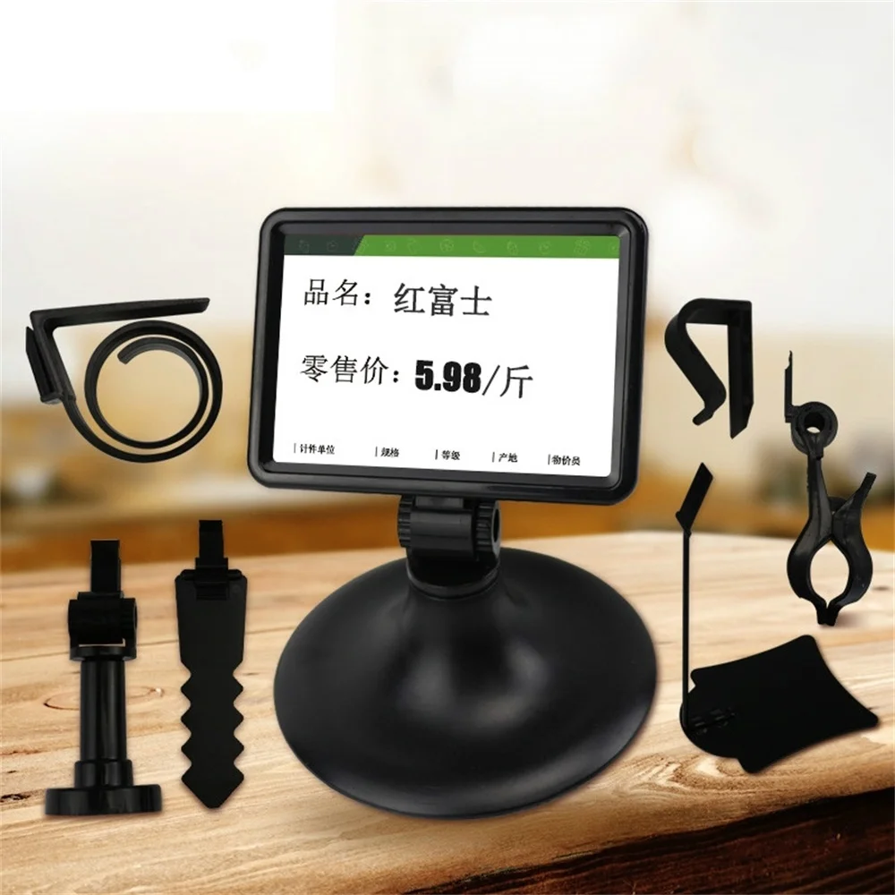 

Supermarket Vegetables and Fruit Price Cassette with Clip Abs Black Label Frame