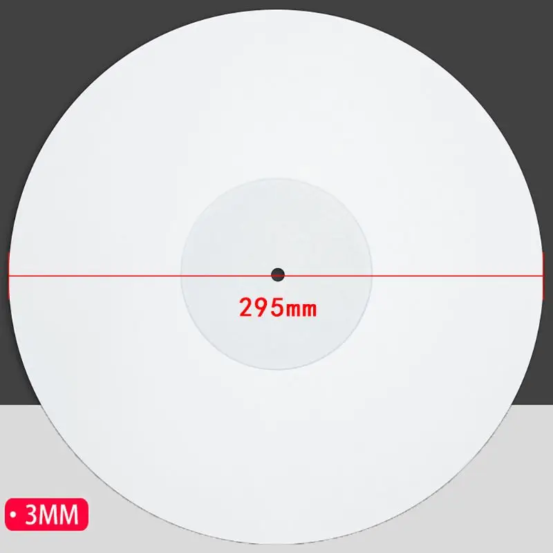 

12 Inch 3MM Acrylic Record Pad Anti-static LP Vinyl Mat Slipmat for Turntable Phonograph Accessories
