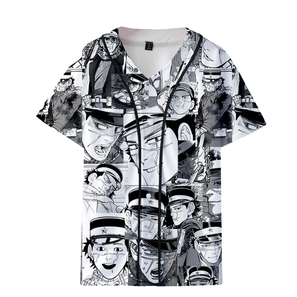 Новая футболка для косплея аниме Golden Kamuy Sugimoto Saichi Asirpa с 3D принтом модная