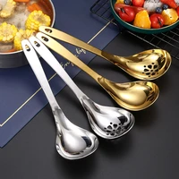 jaswehome soup ladle cooking colander soup strainer ladle kitchen utensils stainless steel long handle spoon