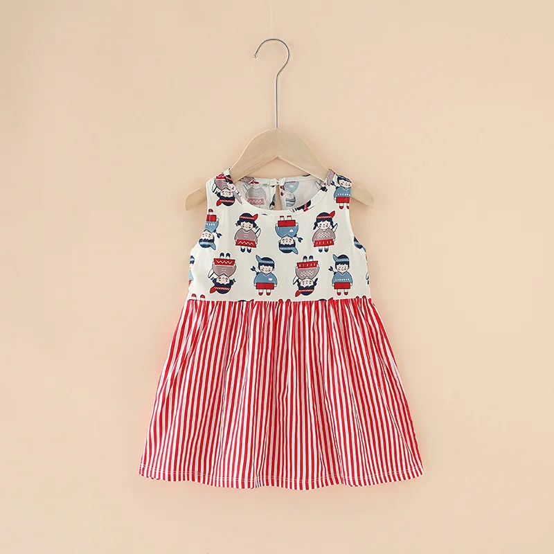 Pure Cotton Girls Dress Toddler Girl Baby Summer Dresses Little Children 1-3 Years Old Kids | Детская одежда и обувь
