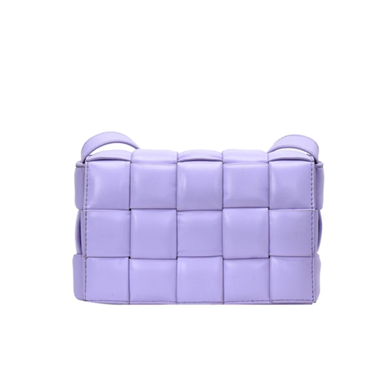 

Weave Flap Bags Square Crossbody Bag 2021 New High Quality PU Leather Women's Designer Handbag Travel Shoulder Messenger Bag