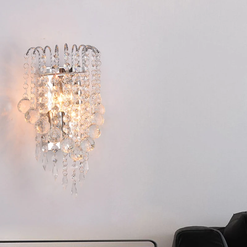 

Crystal Wall Lamp,Silver