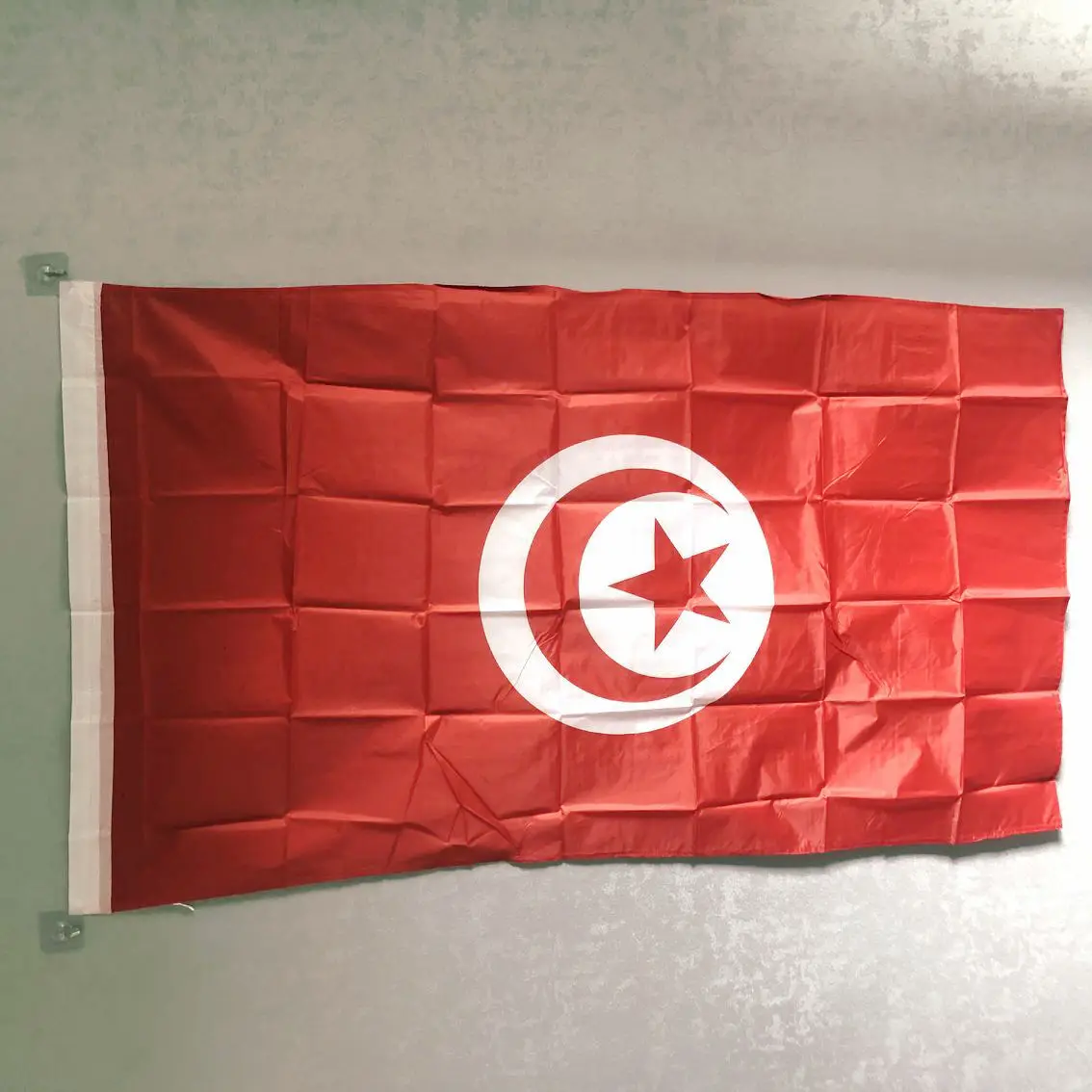 

ZXZ Free shipping 90x150cm Tunisia Flag 3x5FT Tunisia Tunisie TUN tn national flag indoor outdoor decoration