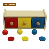montessori baby toys box with bins games for children educational wooden toys wood kids sensory toys infants boxes preschool