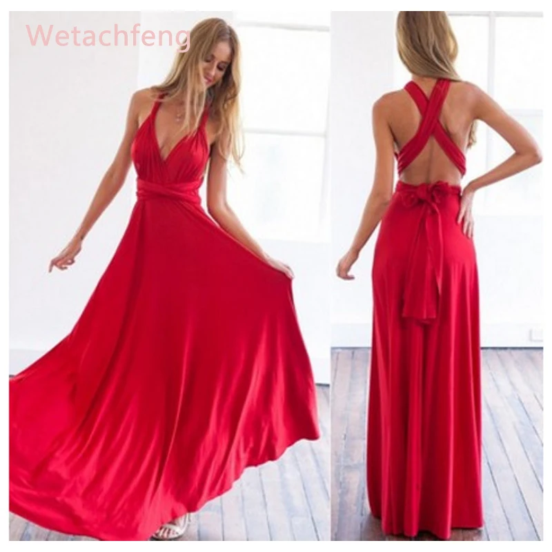 2020 Новое поступление на Новый год платье Красный слинг Бандажное для подружки