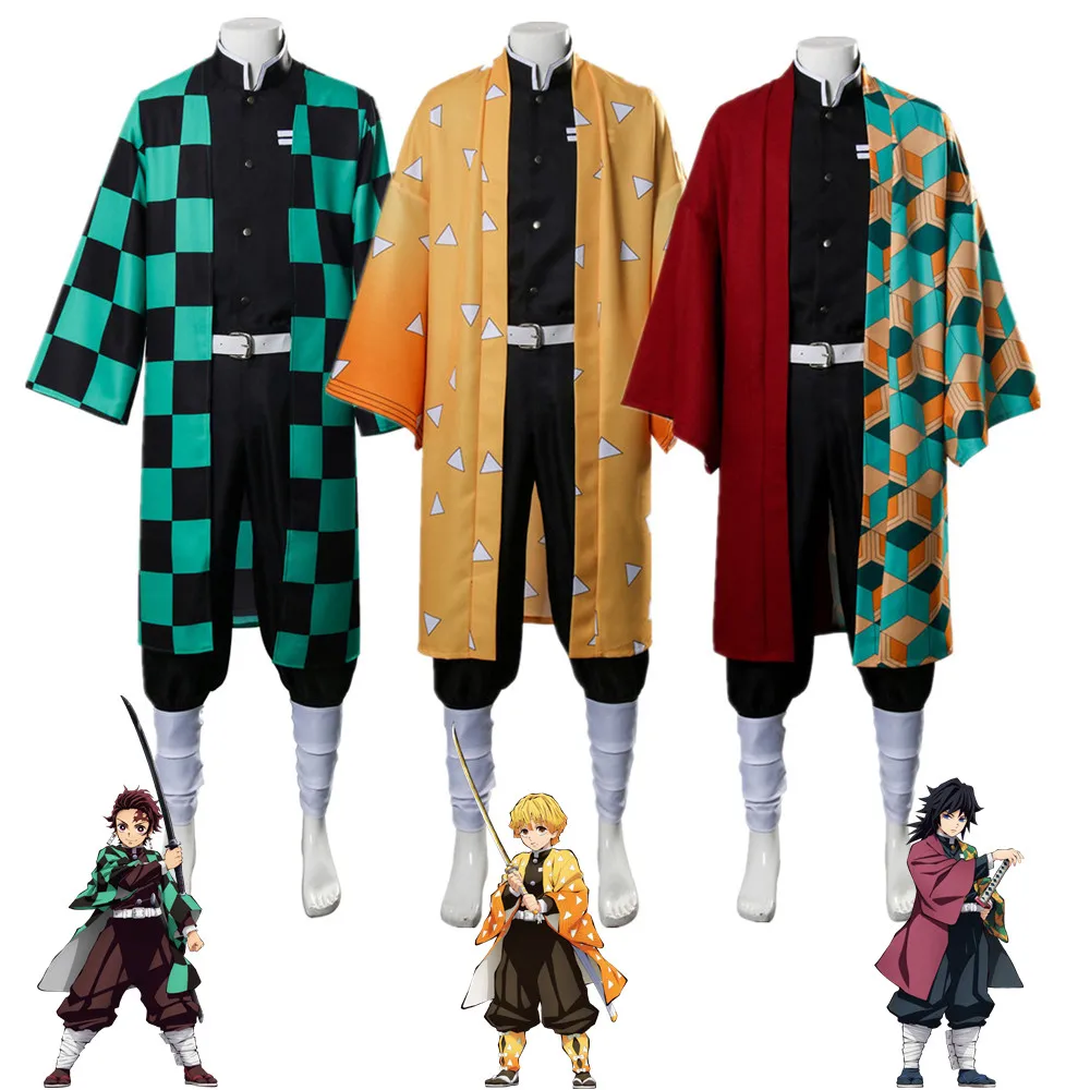 Костюм кимоно для косплея из м/ф рассекающий демонов|Костюмы аниме| |