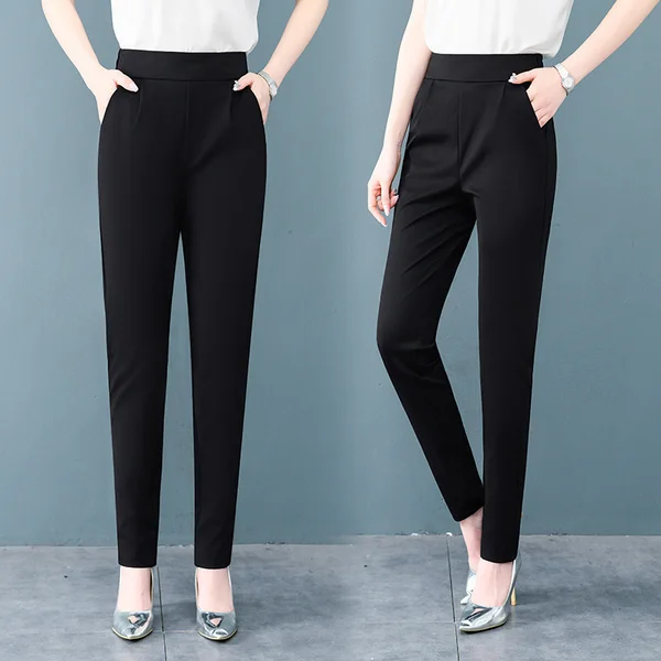 

Брюки-шаровары женские, демисезонные, черные