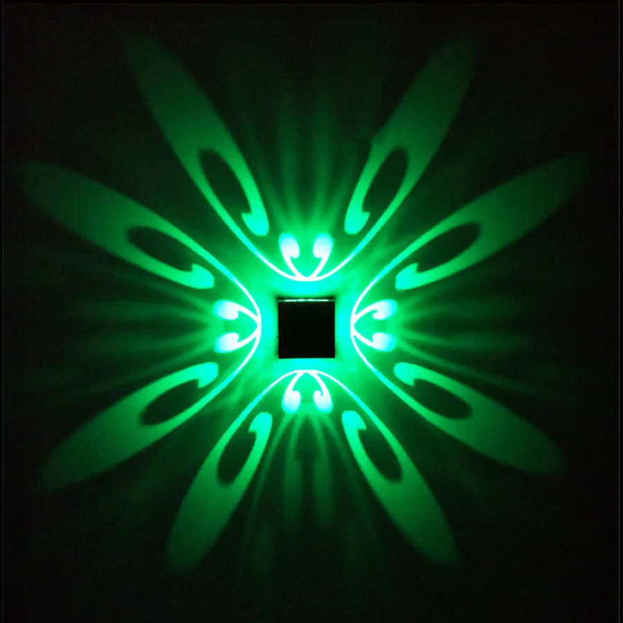 RGB цветочный светодиодный настенный светильник с дистанционным управлением