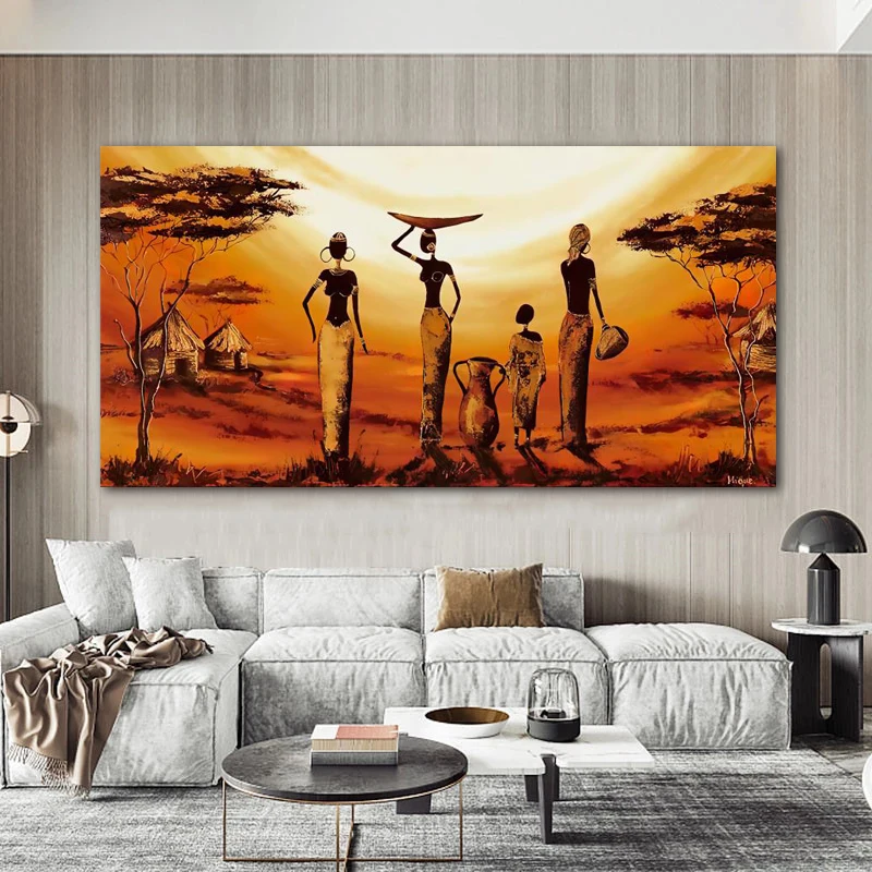 One Piece картина маслом с изображением Африканской женщины on Canvas абстрактные