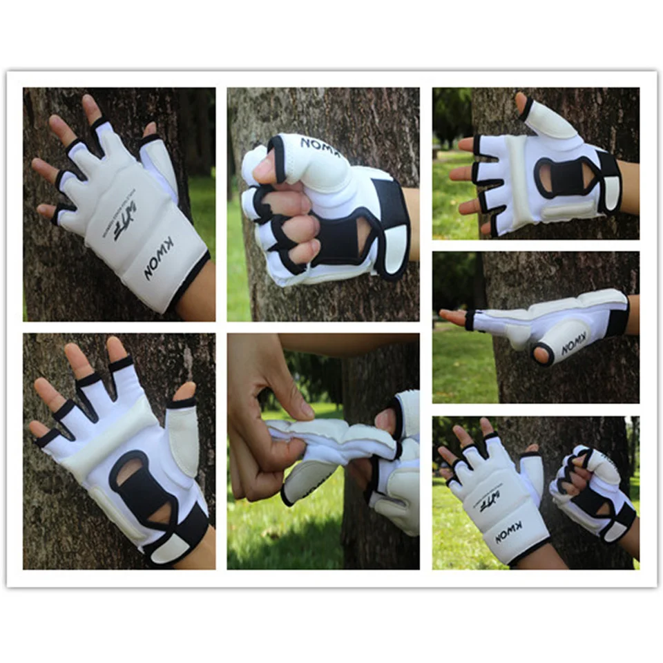 

New Half Finger Fight Boxing Gloves Mitts Sanda Karate Sandbag TKD Protector For Boxeo MMA Muay Thai Kick Boxing Training
