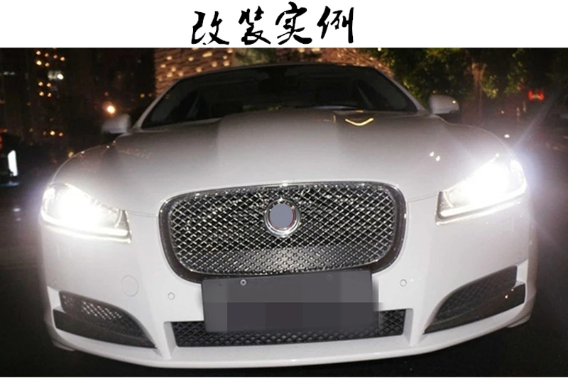 

For Jaguar xf XF 2008-2016 Car-styling ABS Front Grill Cover Trim Auto Replacement Parts 1PC
