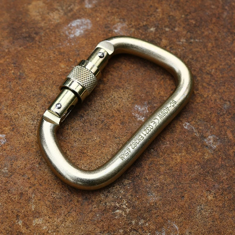 Высокопрочный карабин с зажимом крючок 4500 кг для скалолазания нагрузка стальные