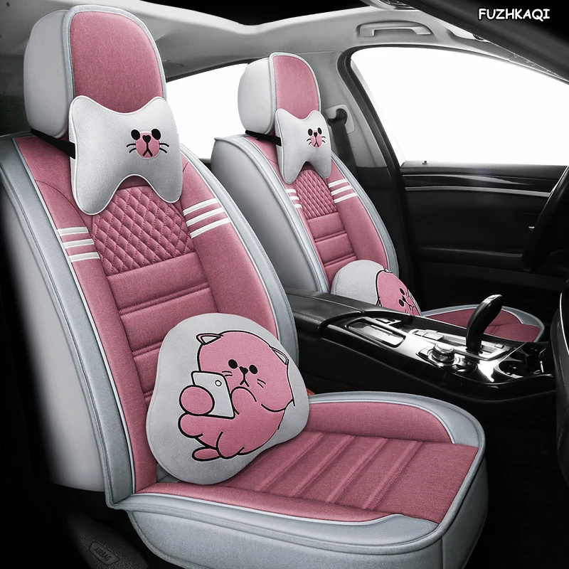 

Чехлы на автомобильные сиденья FUZHKAQI, льняные накидки для chevrolet epica, lacetti, lanos, malibu xl, niva, optra, orlando, автомобильные сиденья