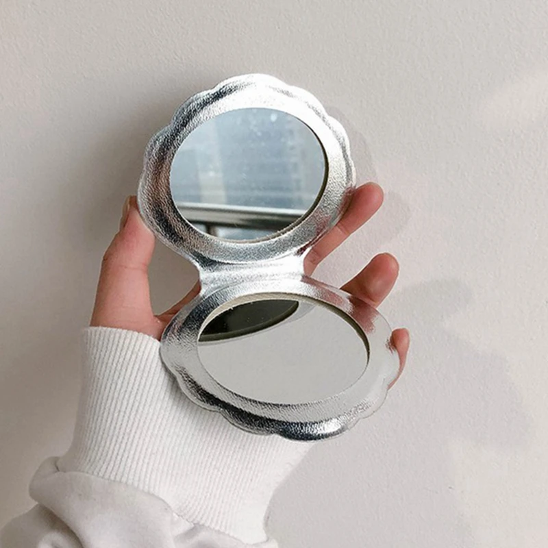 W &amp G зеркало для макияжа в форме морской ракушки портативное складное лазерное