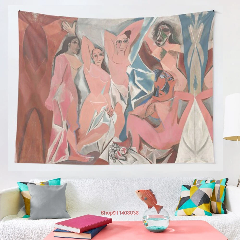 Гобелен бло пикассо с демиизес д Авиньон подвесной гобелен настенное покрывало в