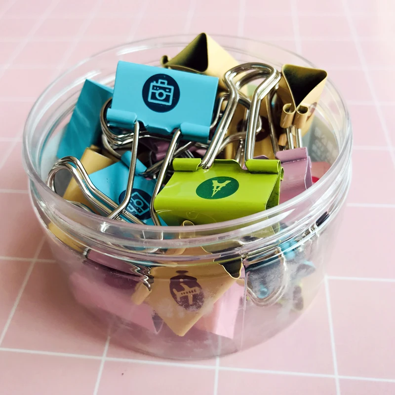 5 цветов новинка кавайная башня для камеры металлический зажим папки зажимы