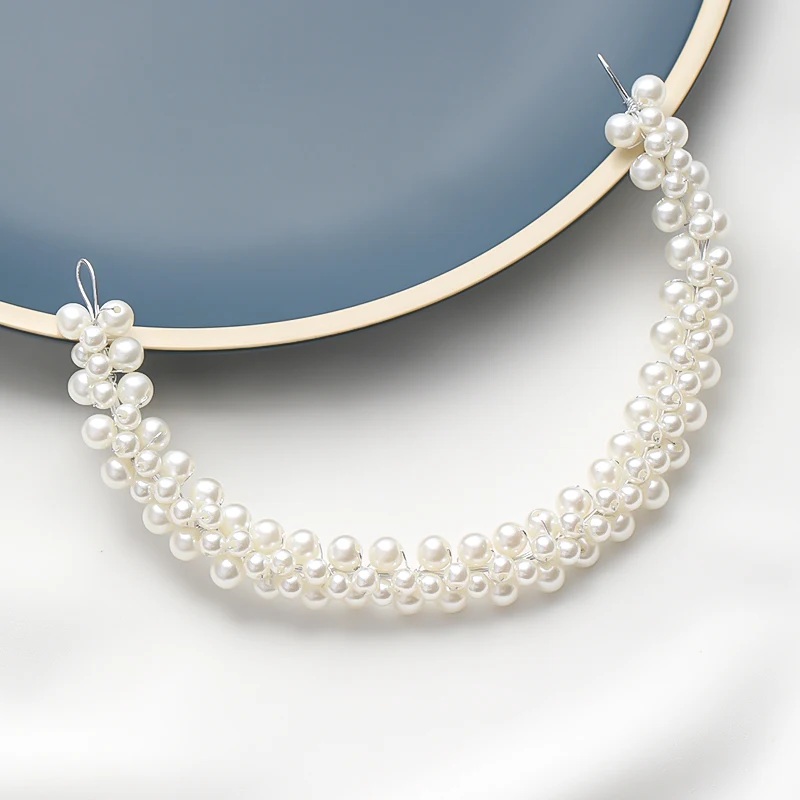 Тиары и короны для невесты модные аксессуары волос серебристого цвета с жемчугом