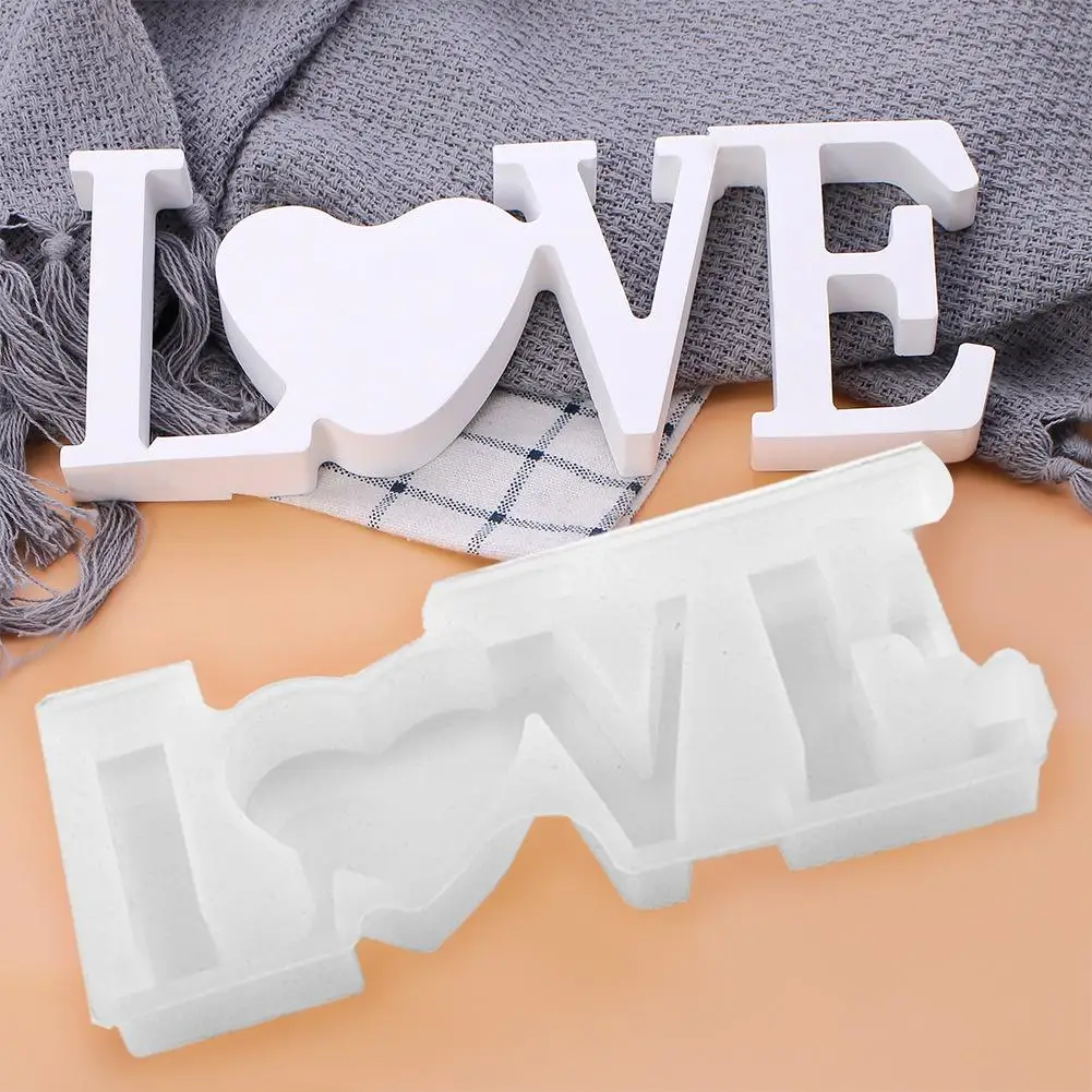 

Love Letter Silicone Mold DIY Handmade Crystal Glue Jewelry Mold Household Epoxy Handicrafts Mold For Home Ornament Home Decor