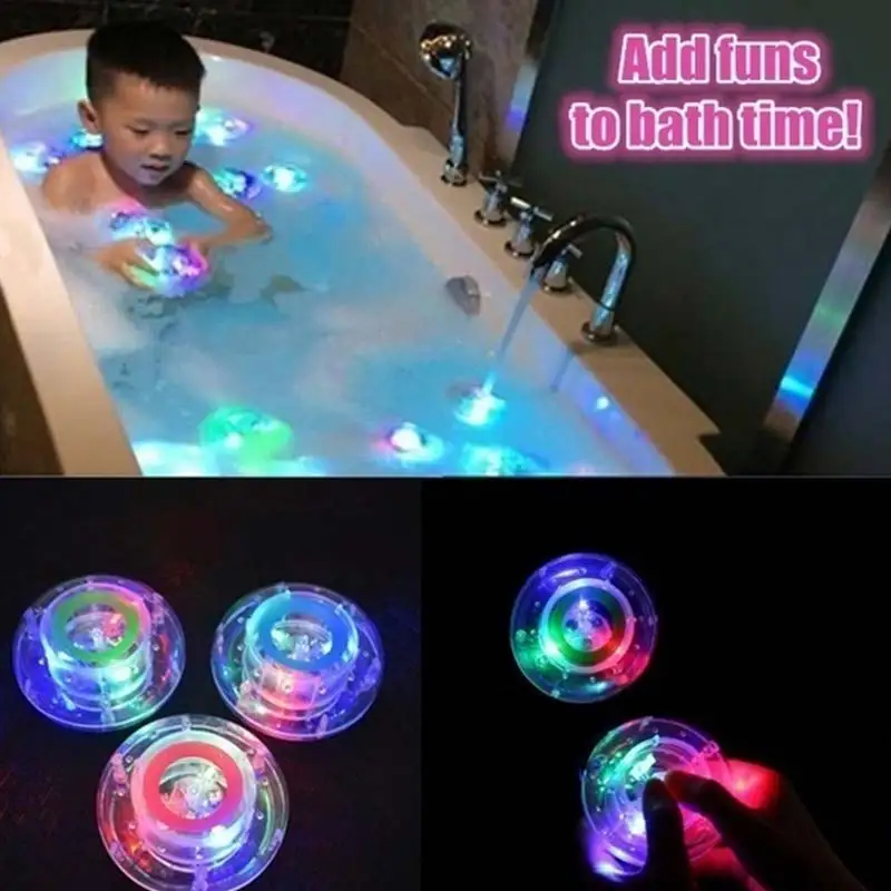 

Baby Kids Electric Flashing Bathing Toys Tub LED Light Shower Diamond Waterproof Colorful Baby Kids Bathroom Toy