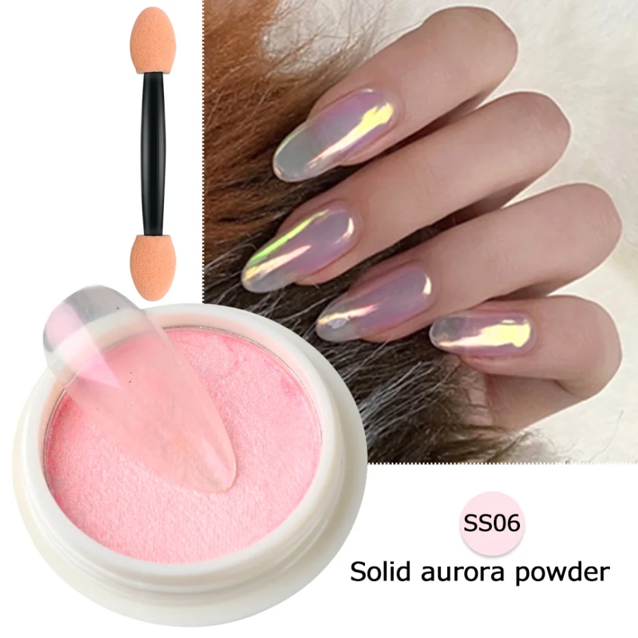 1 коробка твердый волшебный зеркальный порошок Бронзовый Золотой Блеск для