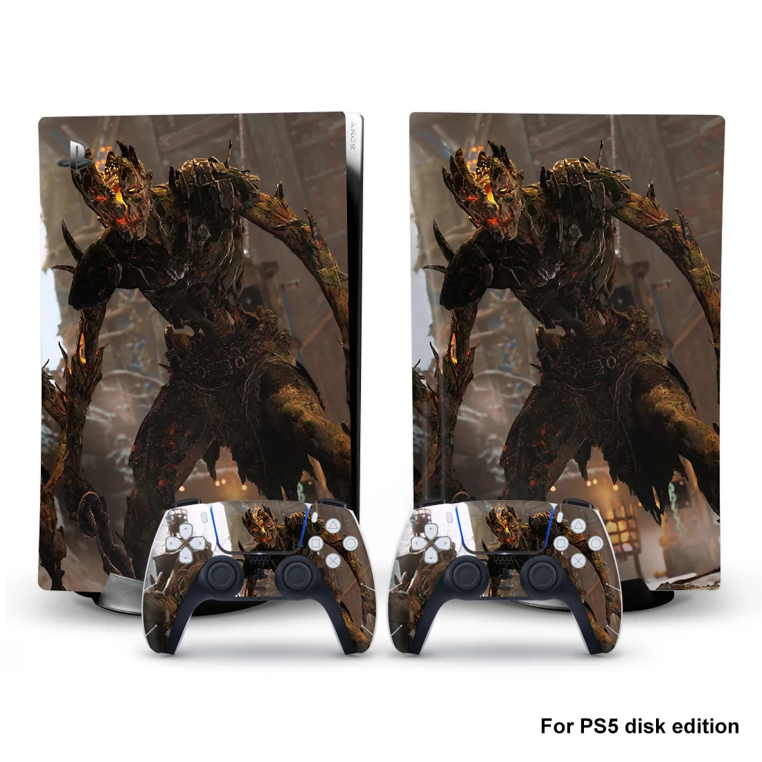 

Стильная наклейка в виде черепа PS5 Disc Edition для консоли Playstation 5 и 2 контроллера, стильная наклейка