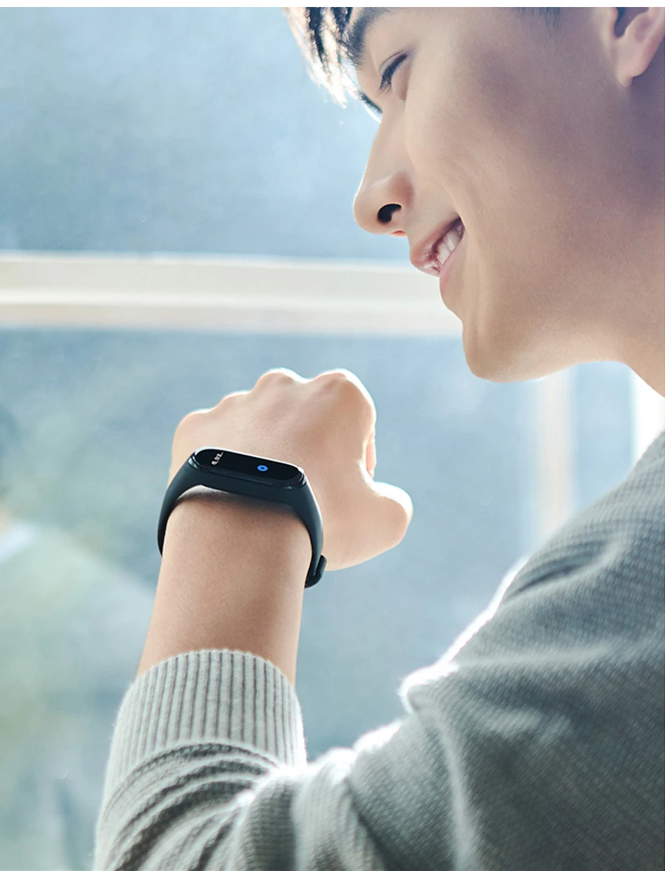 Глобальная версия опционально Xiaomi mi Band 4 умный Браслет Пульс фитнес 135 мАч большой цветной экран Bluetooth 5,0 mi band