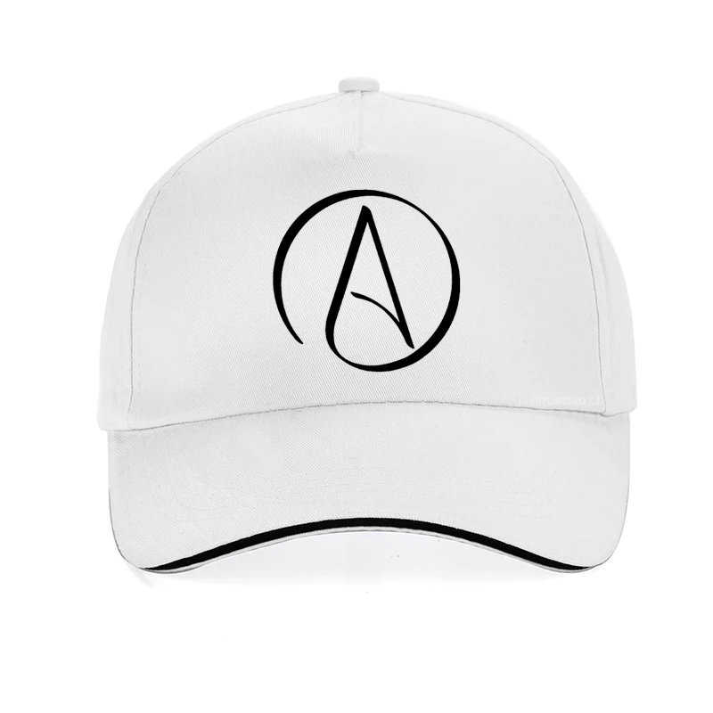 Кепка Atheist с принтом символов атеизма бейсболка летняя мужская от солнца модная