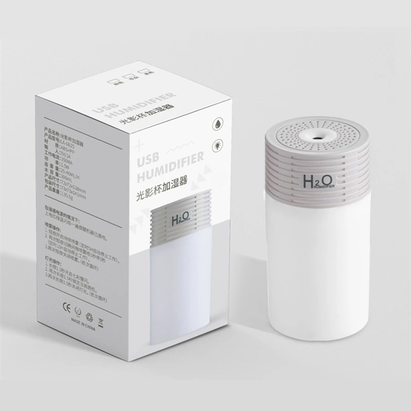 Увлажнитель-Ароматизатор воздуха ультразвуковой с сисветодиодный лампой USB |