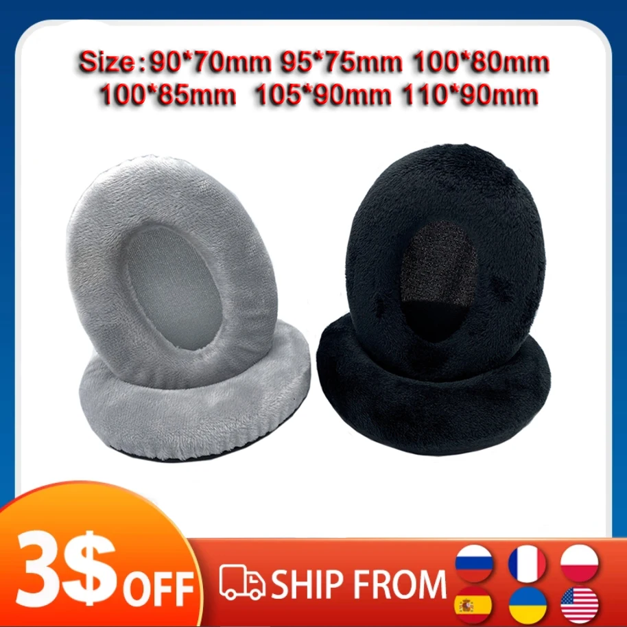 

100x80mm 95x75mm Oval Ear Pads Cushion Ear Pads for Many Other Large Over Ear for ATH for AKG for Sennheiser Headphones